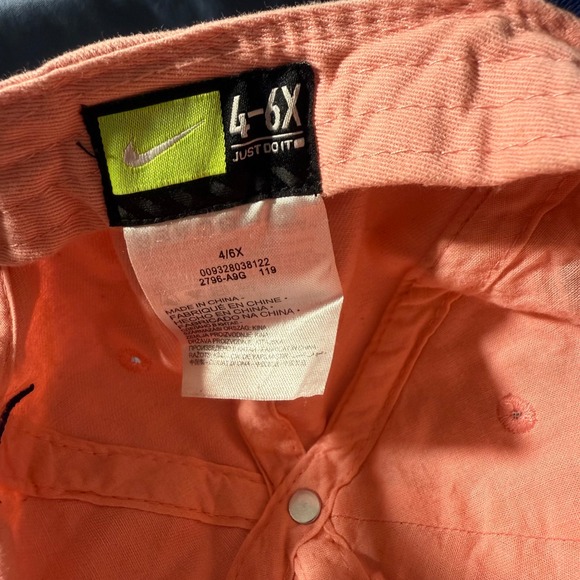 Nike Kids Pink Girltastic Baseball Cap Hat Size 4 6X Adjustable Strap - Picture 4 of 6